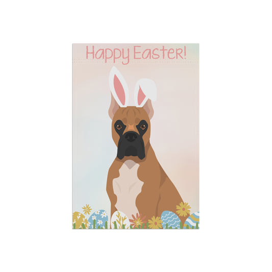 Boxer Dog Happy Easter Garden Flag