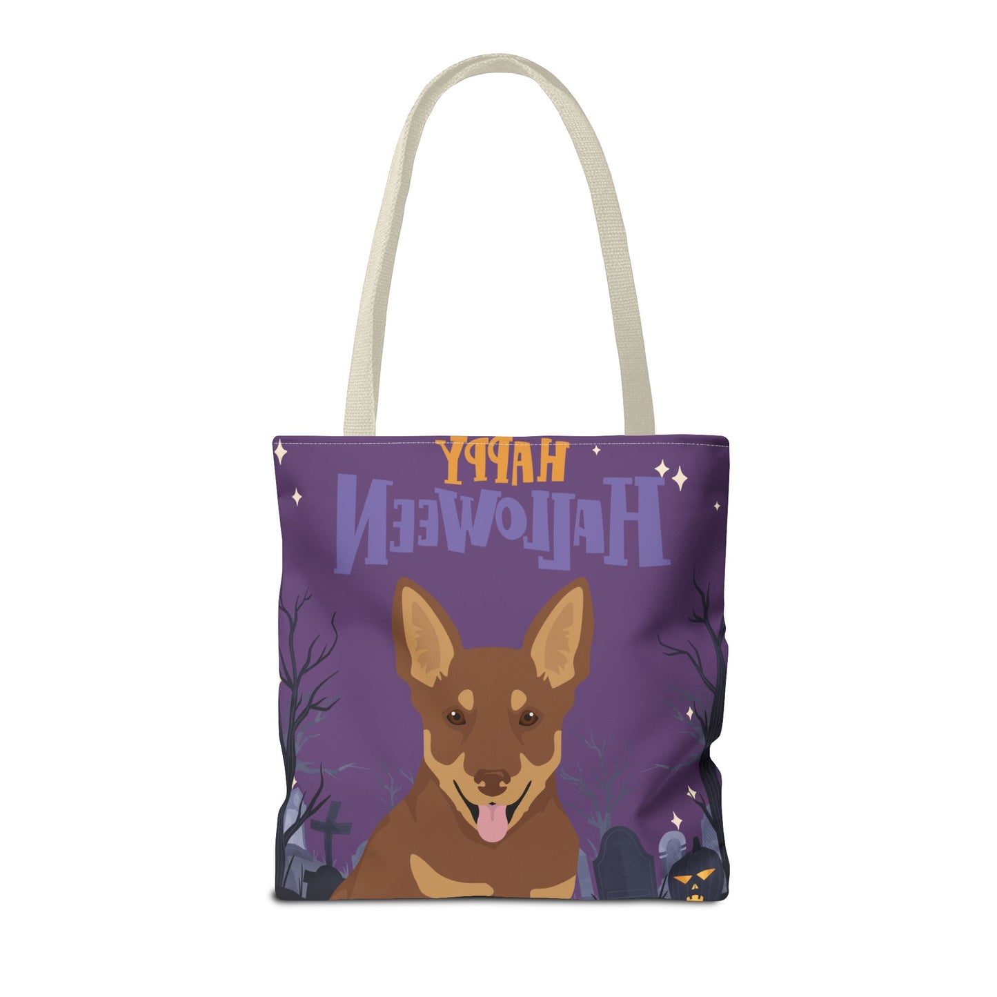 Lancashire Heeler Dog Happy Halloween Tote Bag 16x16
