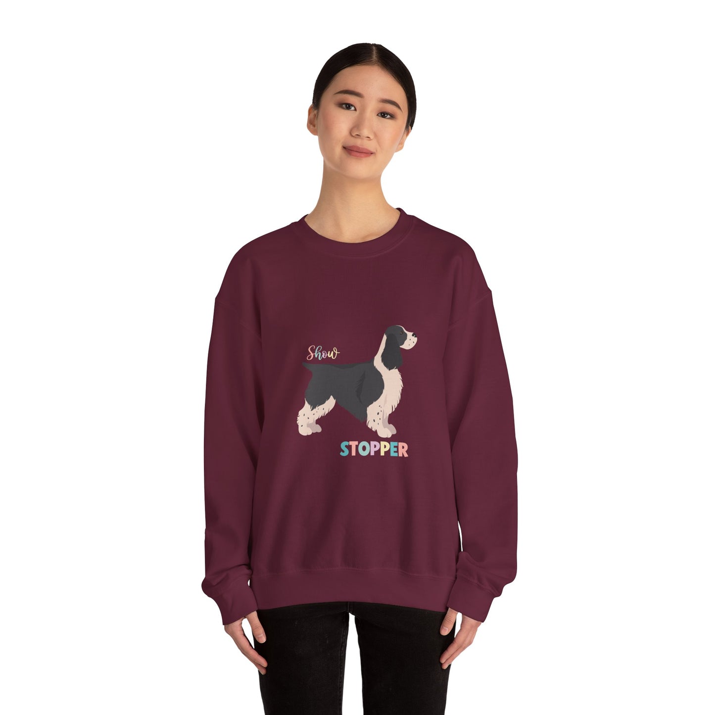 Springer Spaniel Dog Unisex Heavy Blend Crewneck Sweatshirt