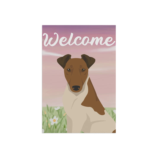Smooth Fox Terrier Dog Welcome Garden Flag