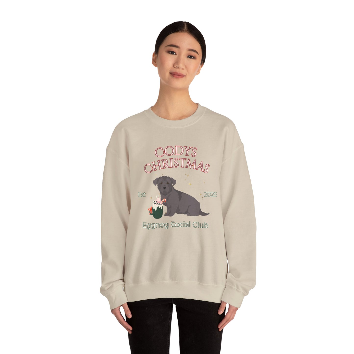 Glen Of Imaal Terrier Dog Christmas Social Club Unisex Heavy Blend Crewneck Sweatshirt Custom Name