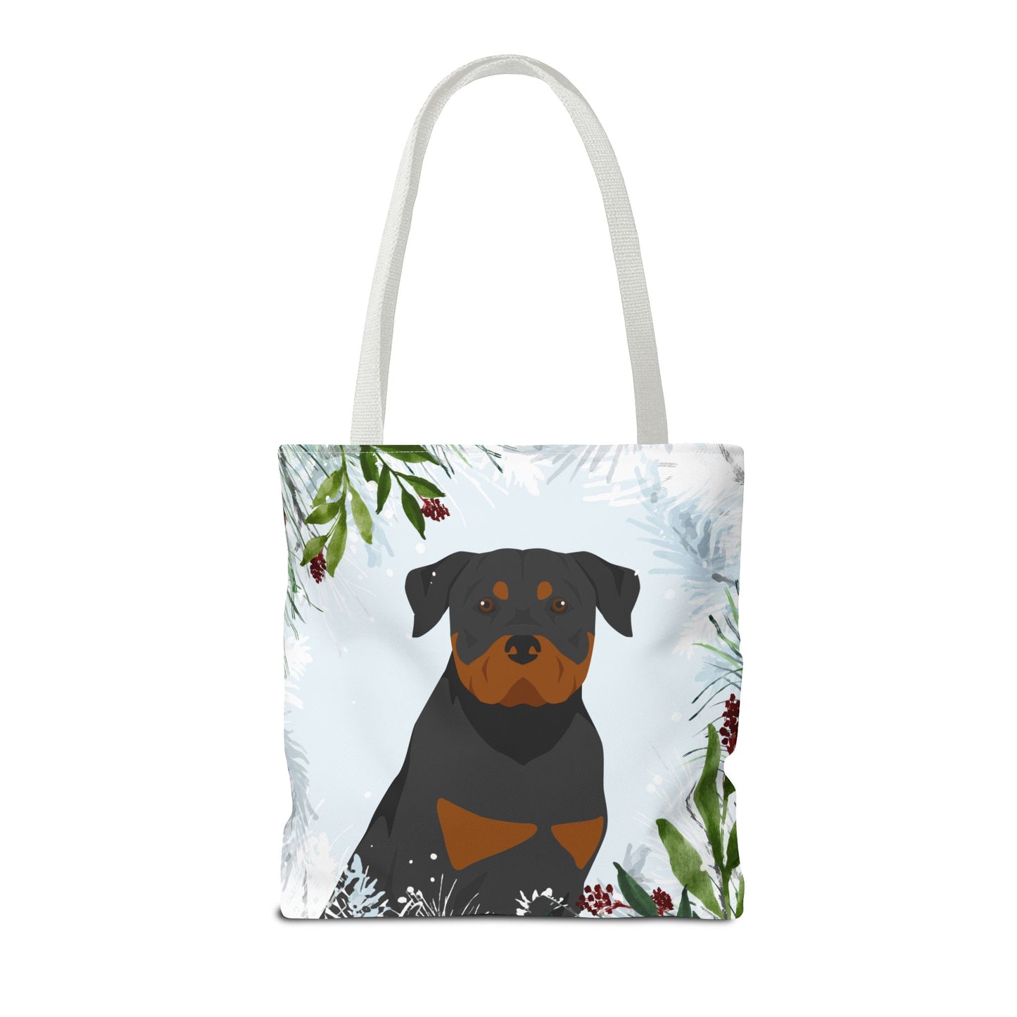 Rottweiler Dog Christmas Holiday Tote Bag 16x16