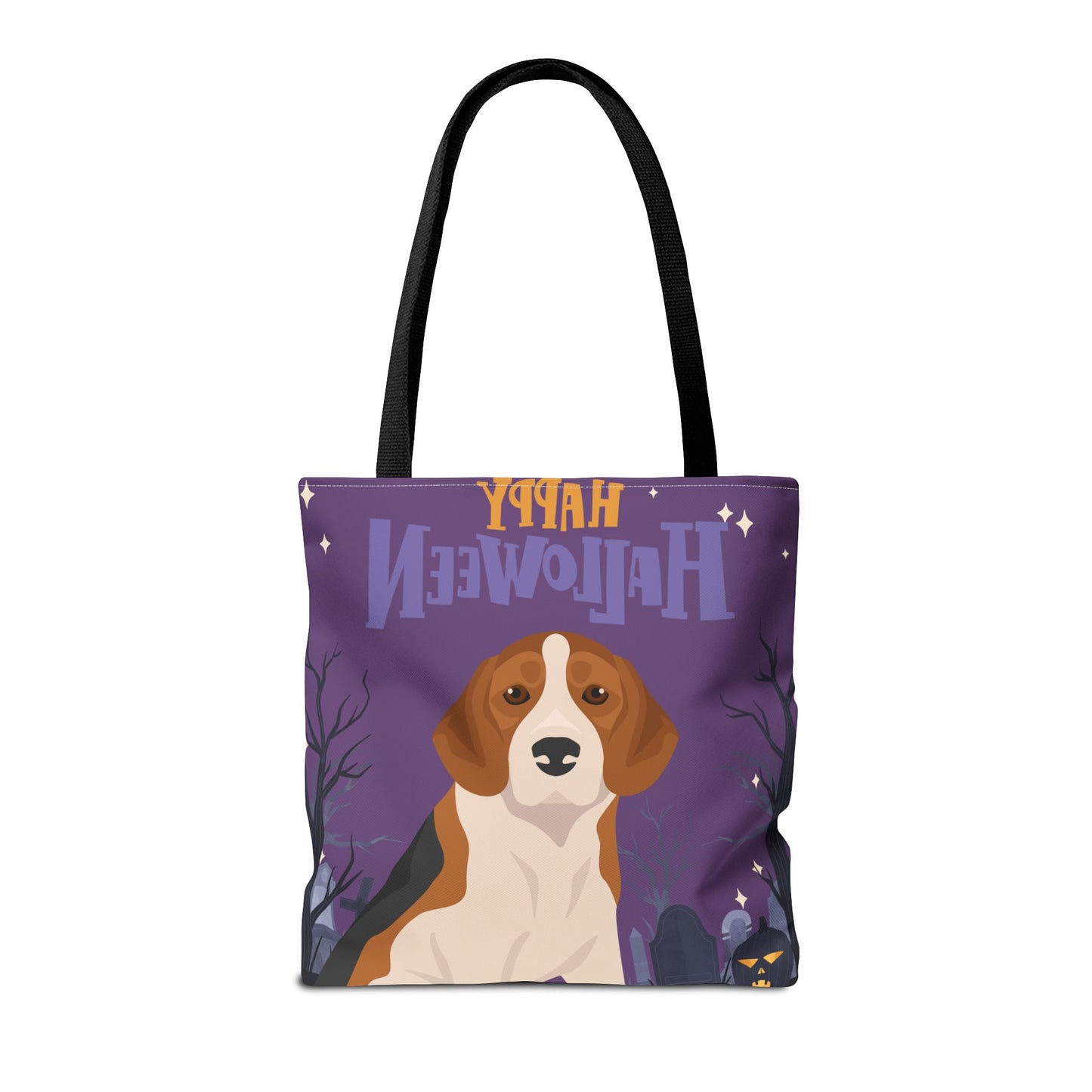 Beagle Dog Happy Halloween Tote Bag 16x16