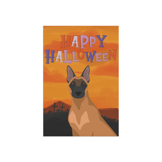 Belgian Malinois Dog Halloween Garden Flag