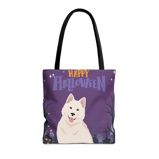Alaskan Malamute Dog Happy Halloween Tote Bag 16x16