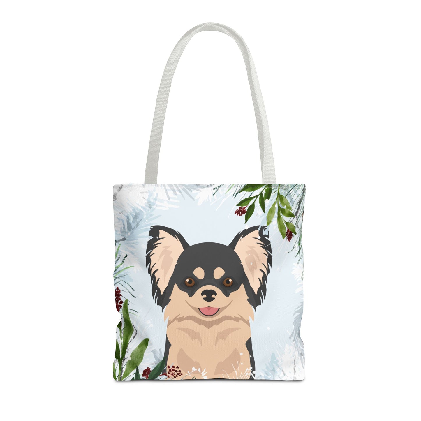 Chihuahua Dog Christmas Holiday Tote Bag 16x16