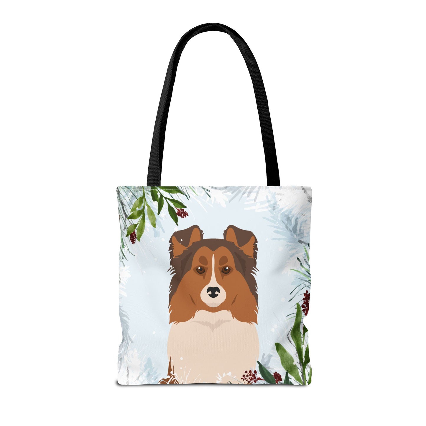 Shetland Sheepdog Dog Christmas Holiday Tote Bag 16x16