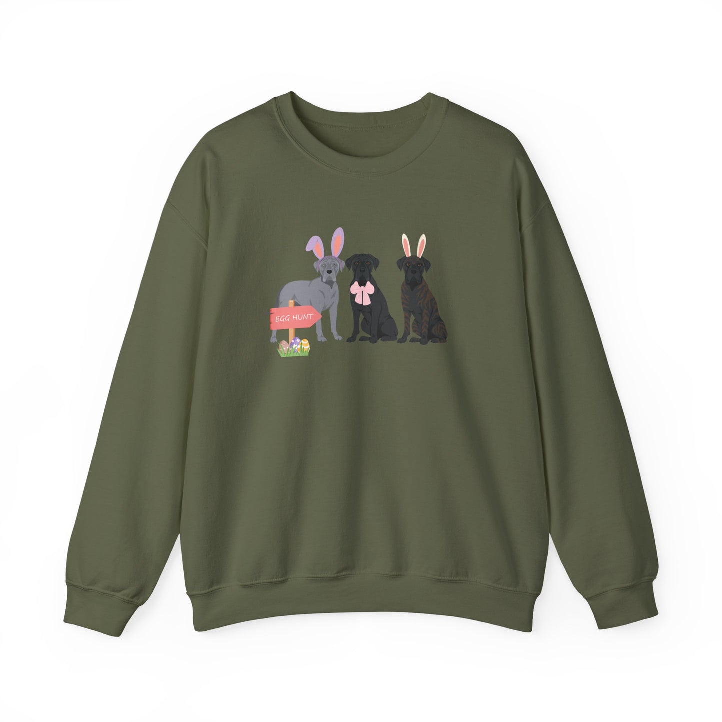 Cane Corso Dog Easter Unisex Heavy Blend Crewneck Sweatshirt, easter, Cute Dog Mom Gift