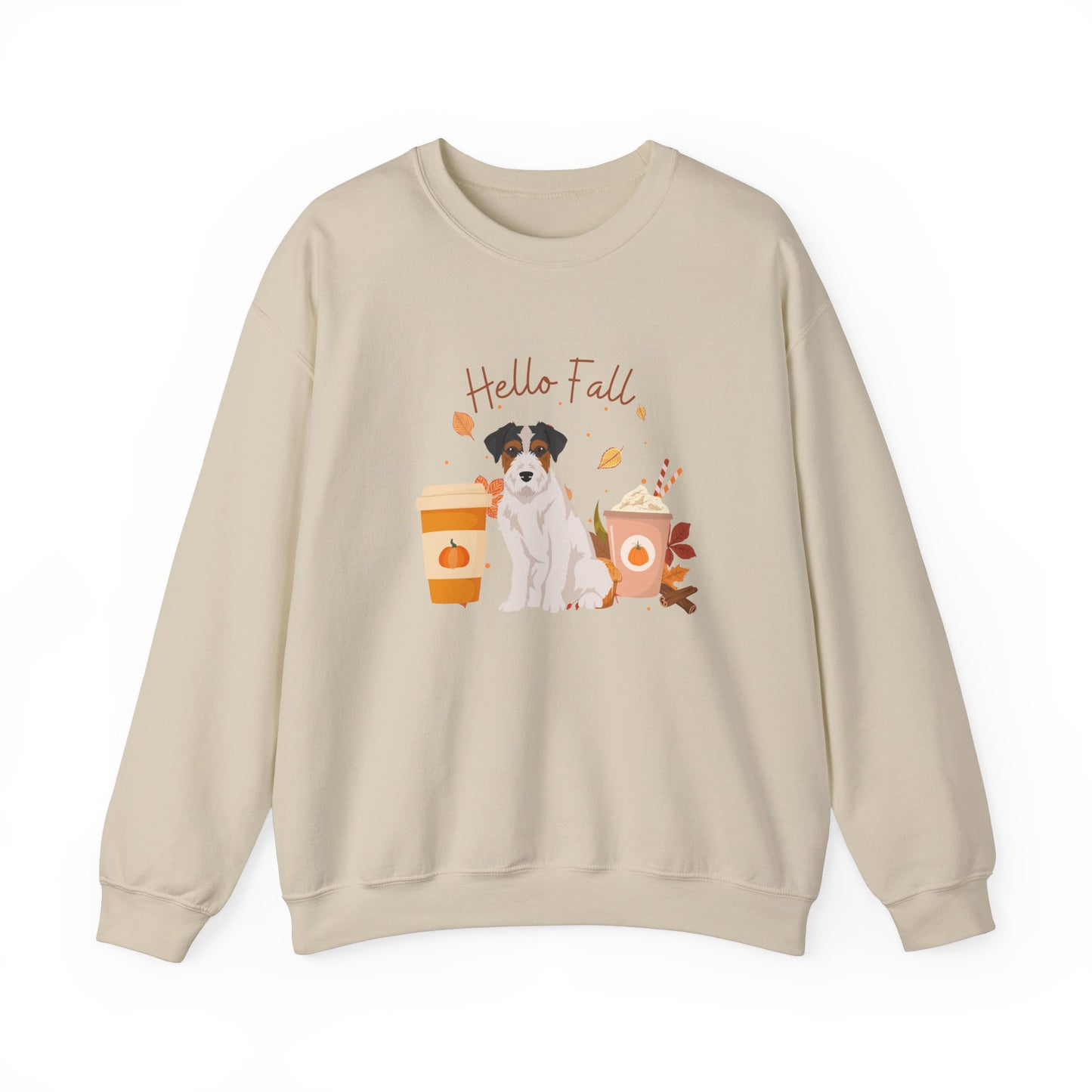 Jack Russell Terrier Dog Fall Halloween Unisex Heavy Blend Crewneck Sweatshirt