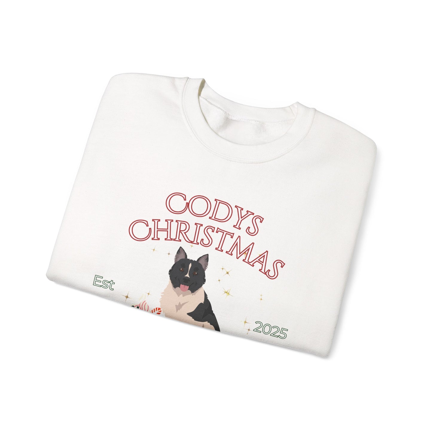 Elo Dog Christmas Social Club Unisex Heavy Blend Crewneck Sweatshirt Custom Name