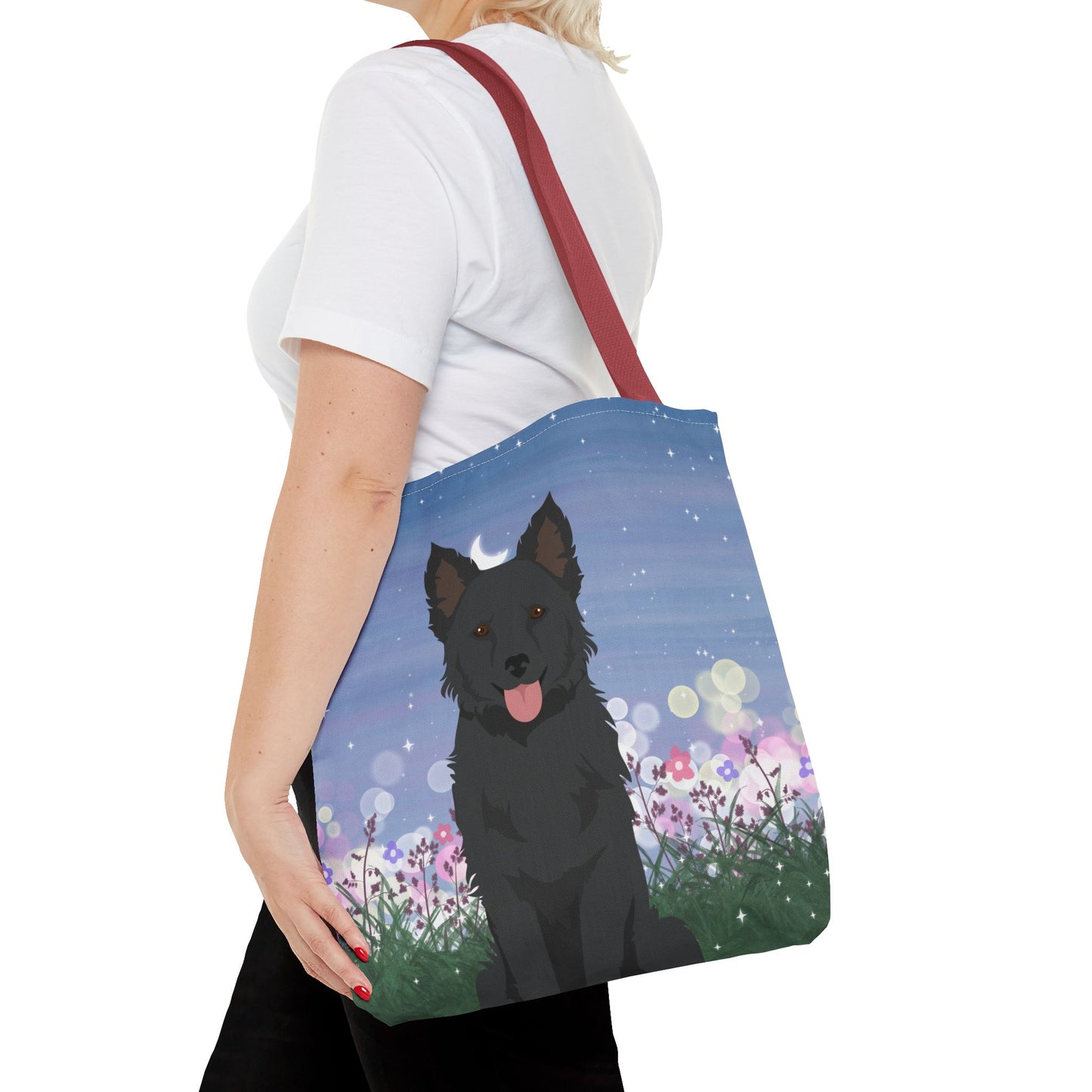 Mudi Dog Tote Bag 16x16