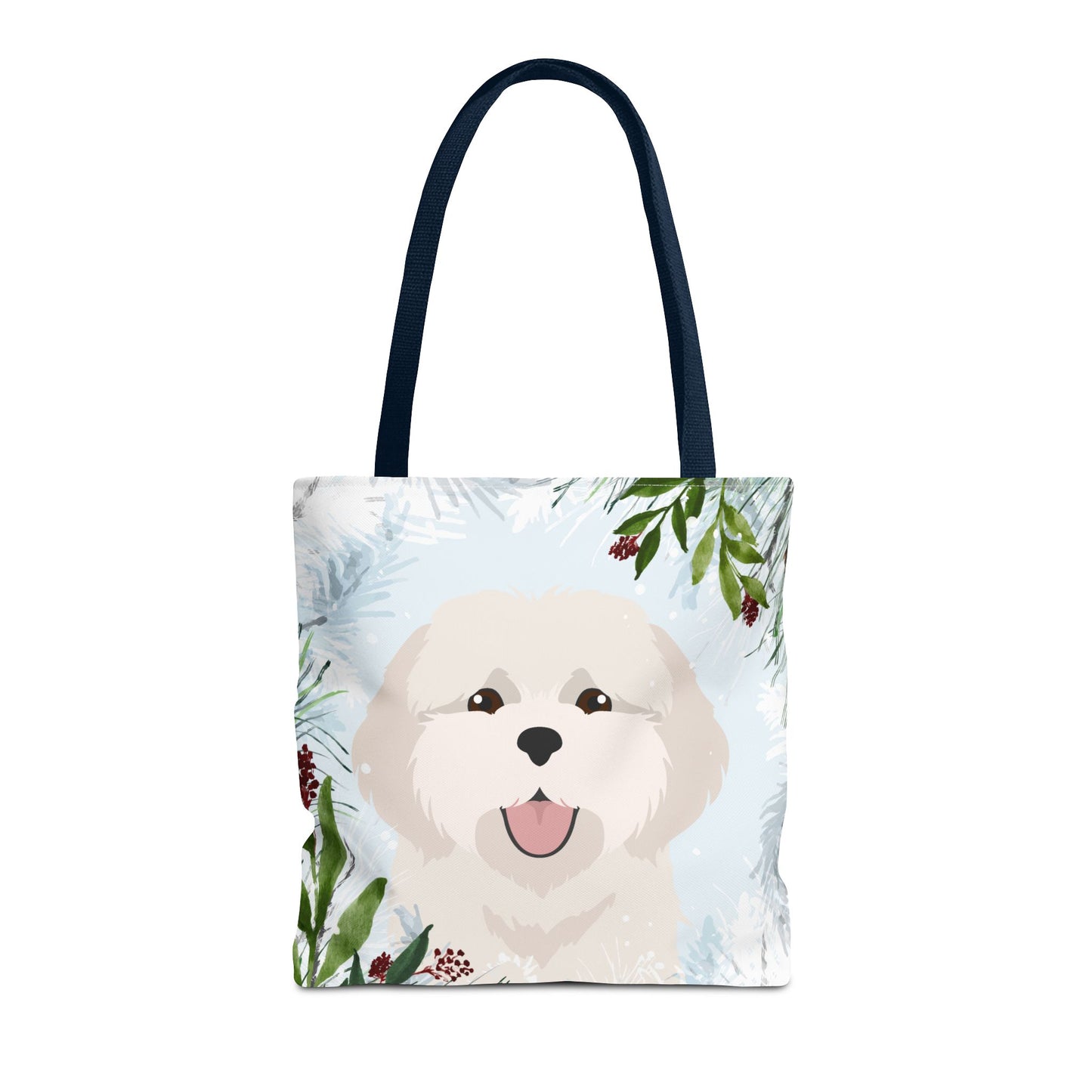 Coton De Tulear Dog Christmas Holiday Tote Bag 16x16