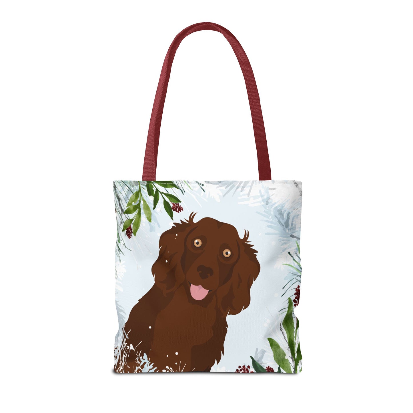 Boykin Spaniel Dog Christmas Holiday Tote Bag 16x16