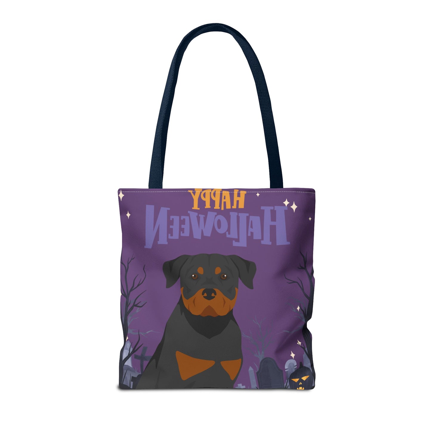 Rottweiler Dog Happy Halloween Tote Bag 16x16
