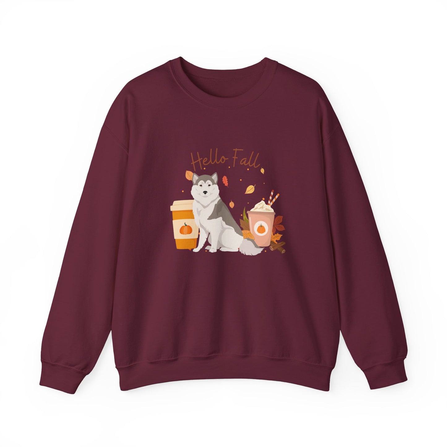 Greenland Dog Fall Halloween Unisex Heavy Blend Crewneck Sweatshirt