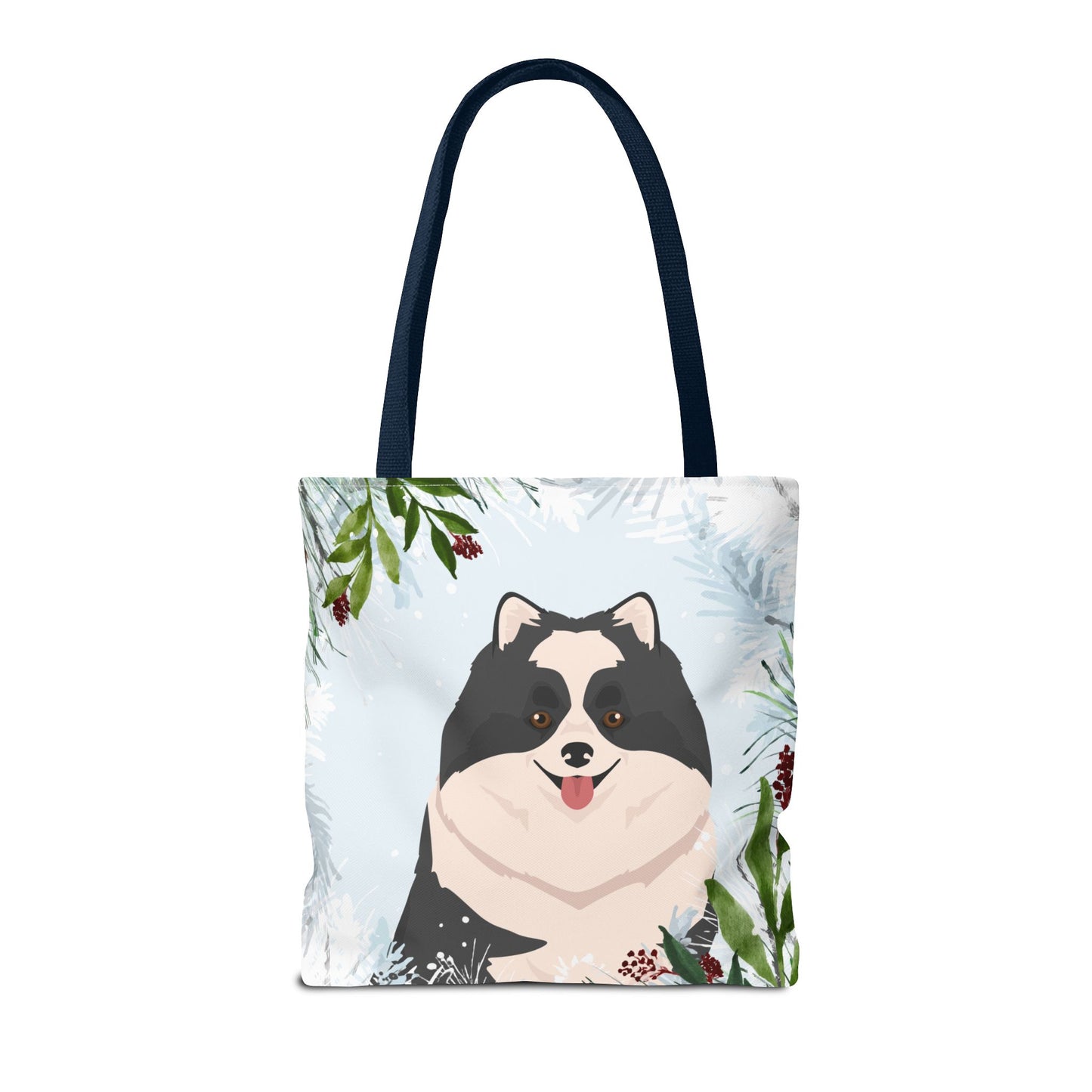 Pomeranian Dog Christmas Holiday Tote Bag 16x16