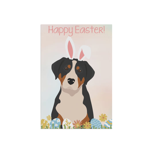 Greater Swiss Mountain Dog Happy Easter Garden Flag