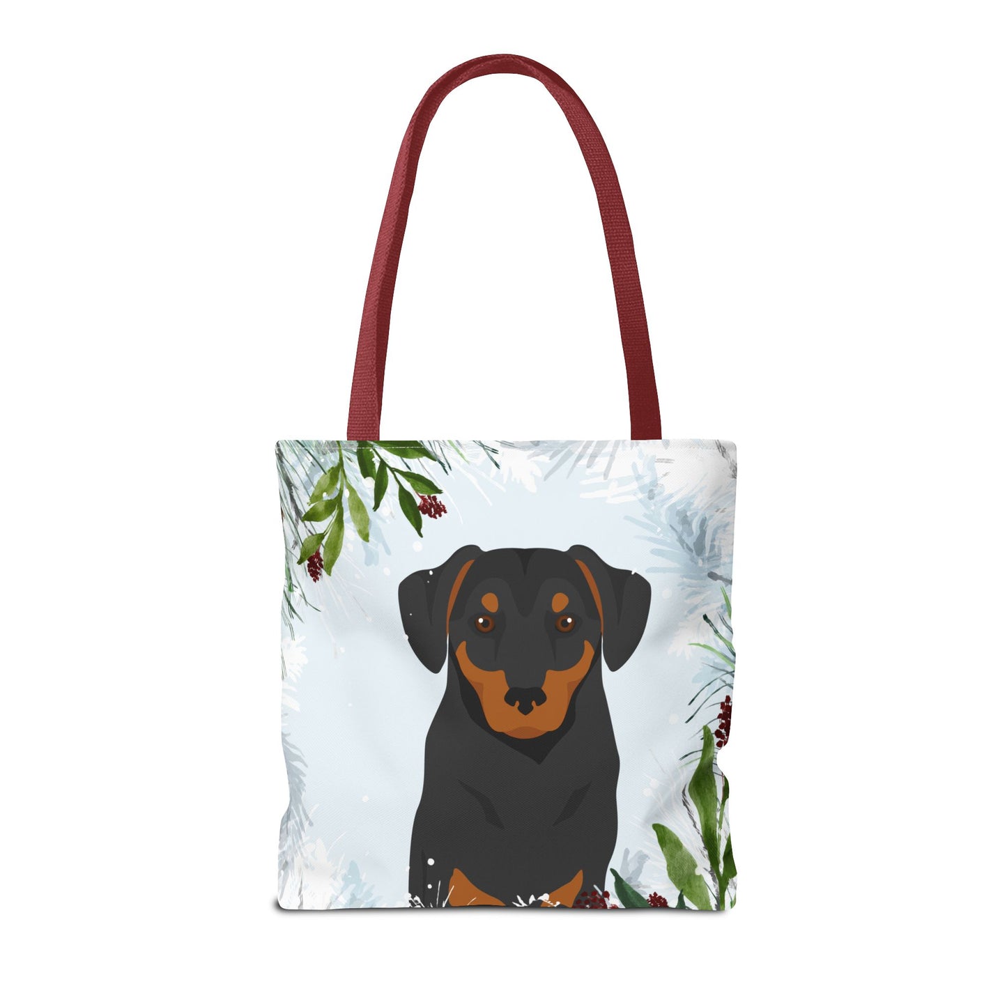 Austrian Pinscher Dog Christmas Holiday Tote Bag 16x16