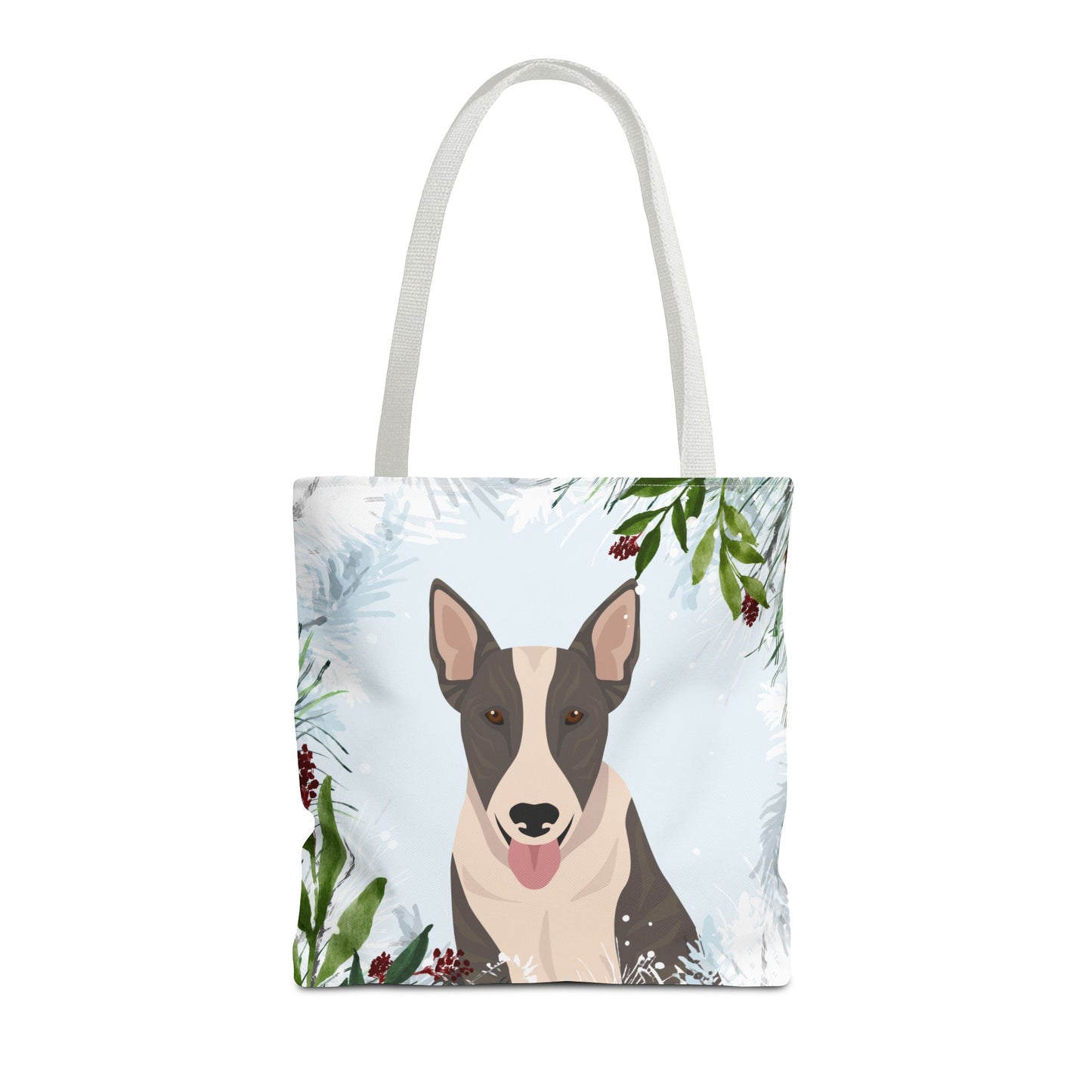 Bull Terrier Dog Christmas Holiday Tote Bag 16x16