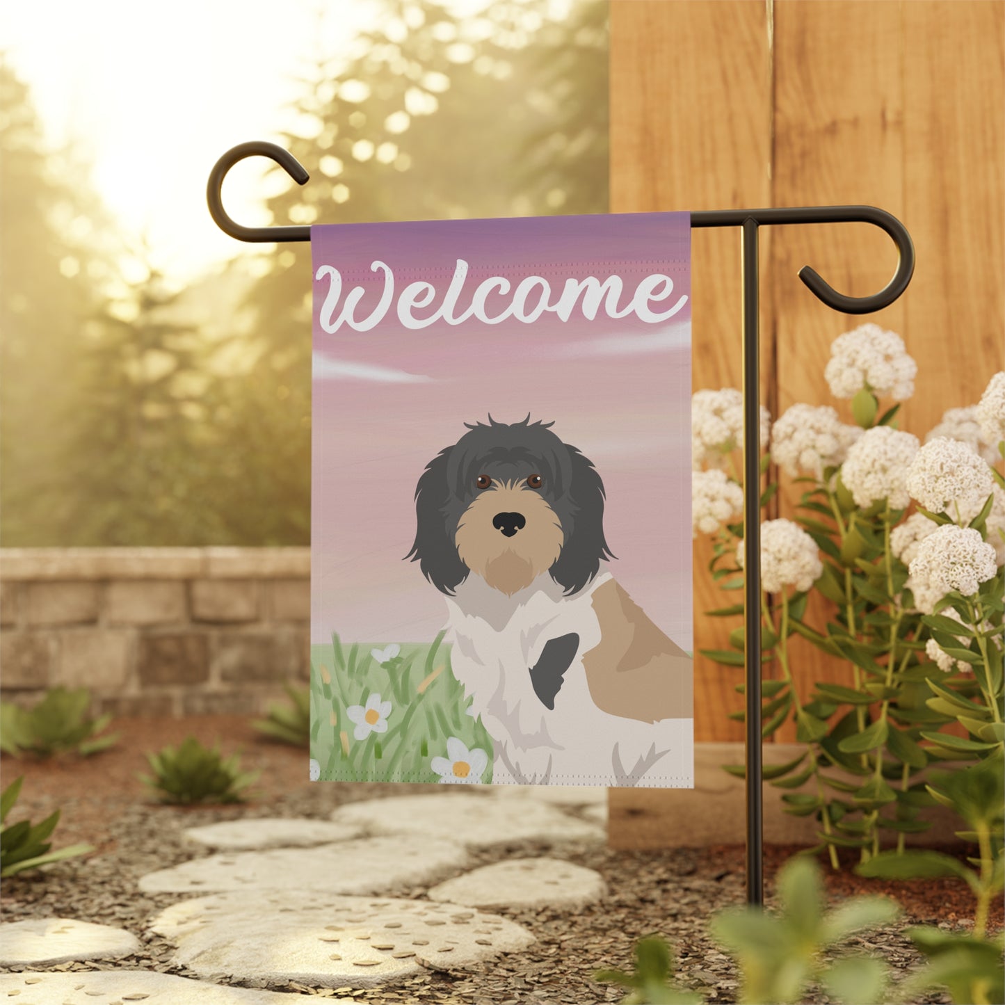 Grand Basset Griffon Vendeen Dog Welcome Garden Flag