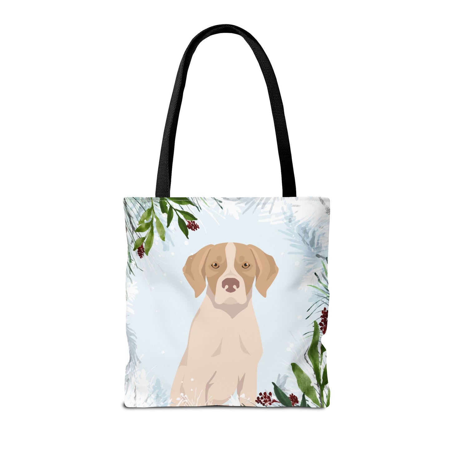 Pointer Dog Christmas Holiday Tote Bag 16x16
