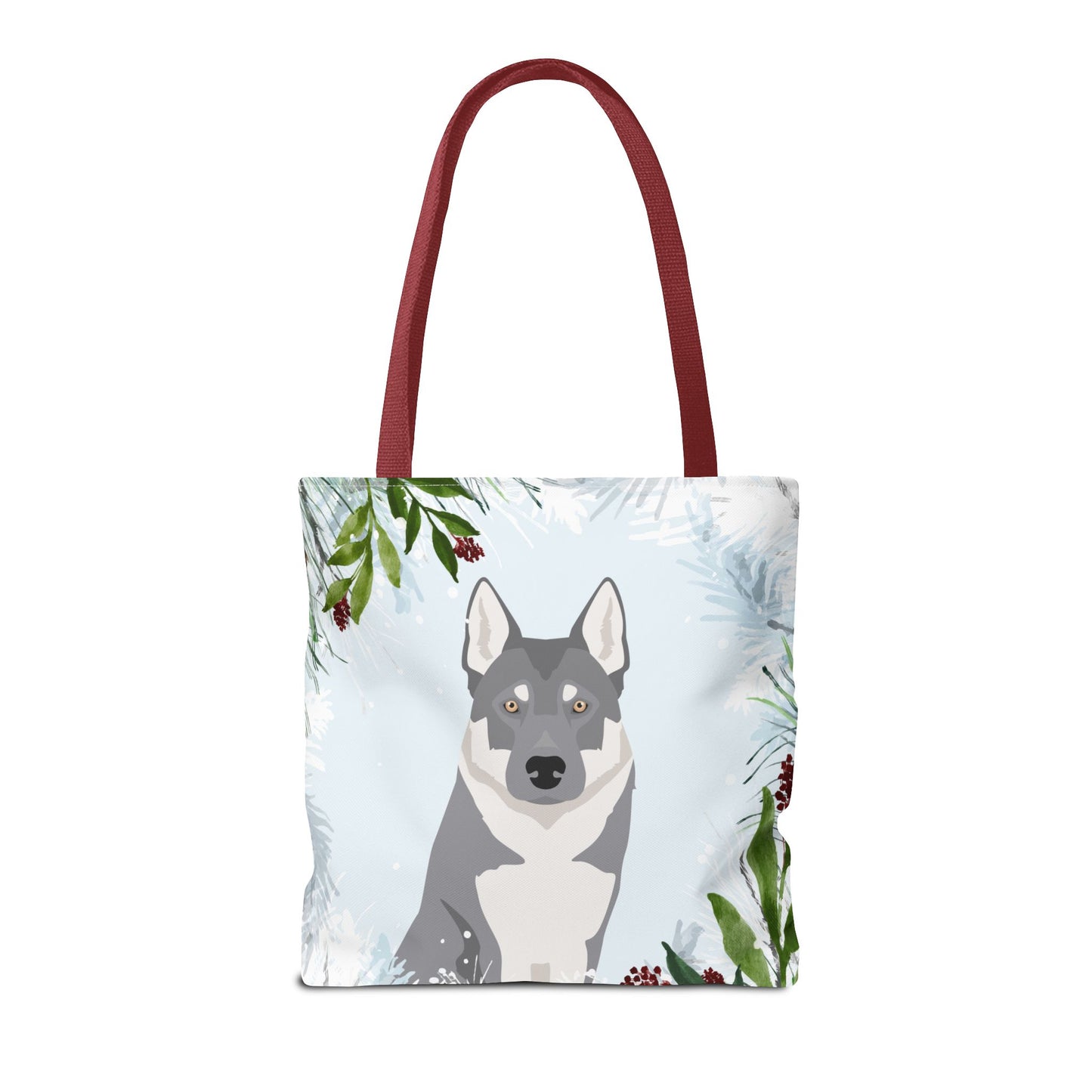 Czechoslovakian Wolfdog Dog Christmas Holiday Tote Bag 16x16