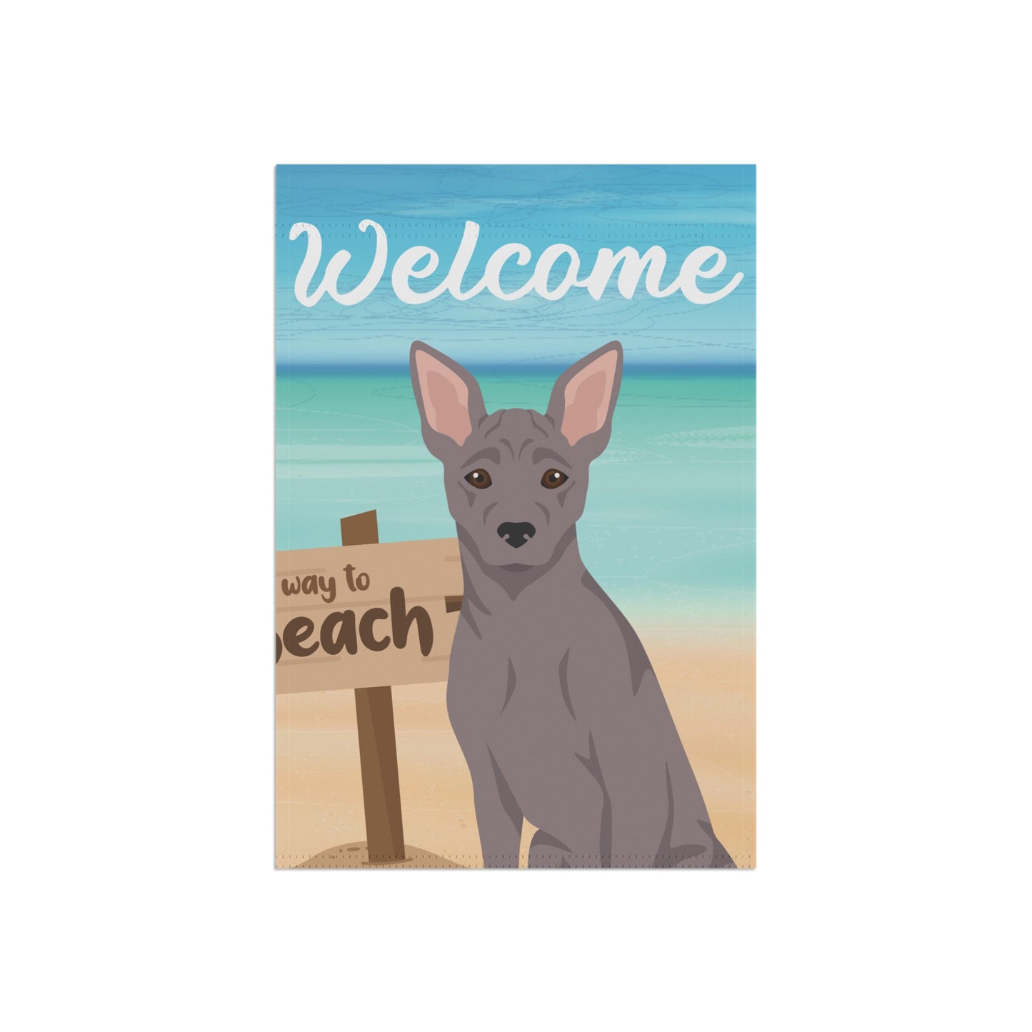 American Hairless Terrier Dog Garden Flag