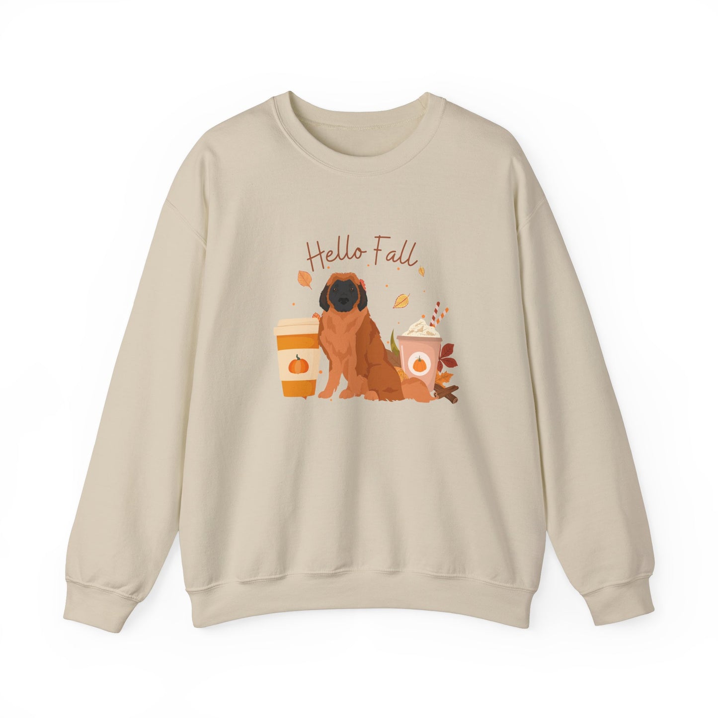 Leonberger Dog Fall Halloween Unisex Heavy Blend Crewneck Sweatshirt