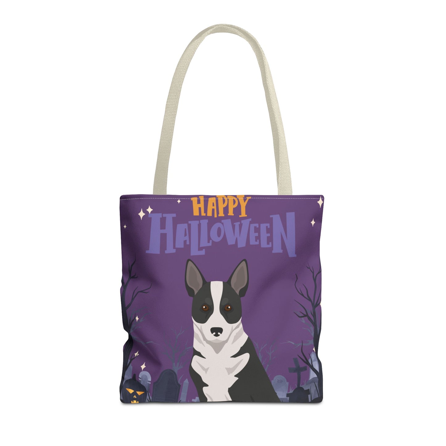Canaan Dog Dog Happy Halloween Tote Bag 16x16