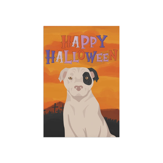 American Staffordshire Terrier Dog Halloween Garden Flag