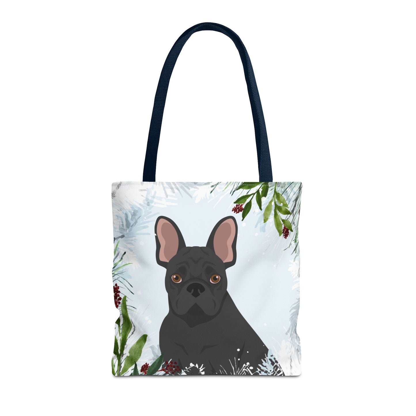 French Bulldog Dog Christmas Holiday Tote Bag 16x16