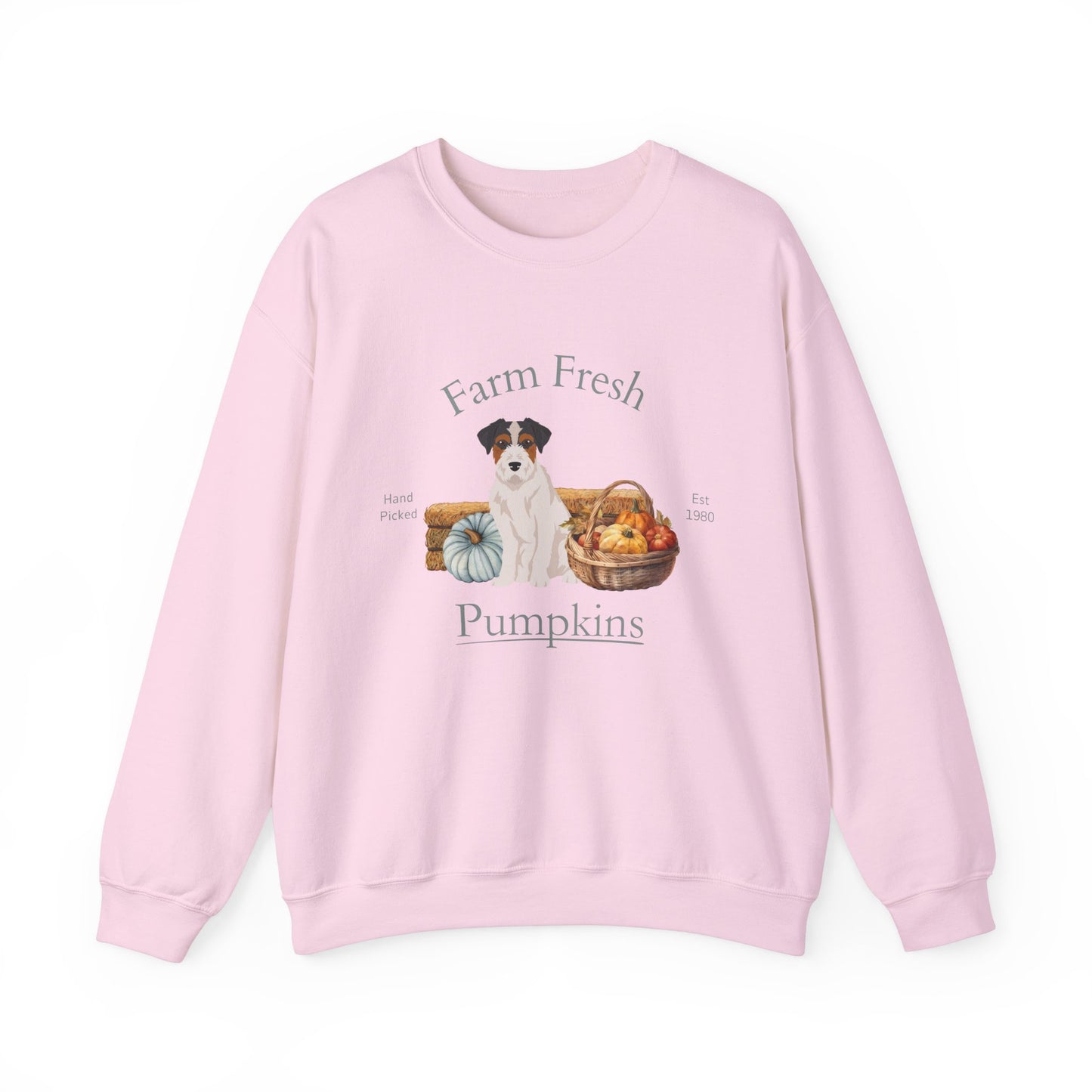 Jack Russell Terrier Dog Fall Halloween Unisex Heavy Blend Crewneck Sweatshirt