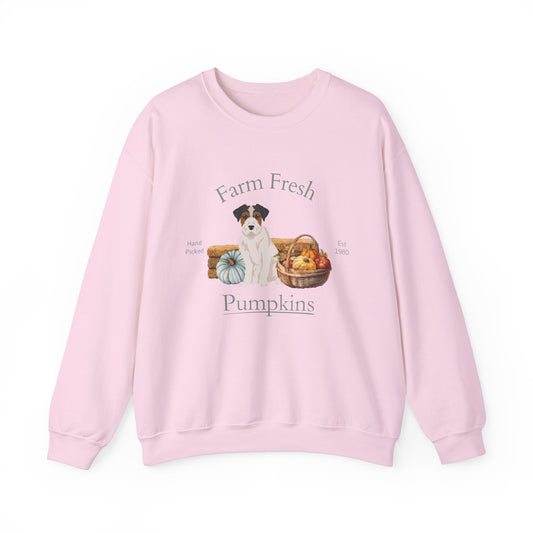 Jack Russell Terrier Dog Fall Halloween Unisex Heavy Blend Crewneck Sweatshirt