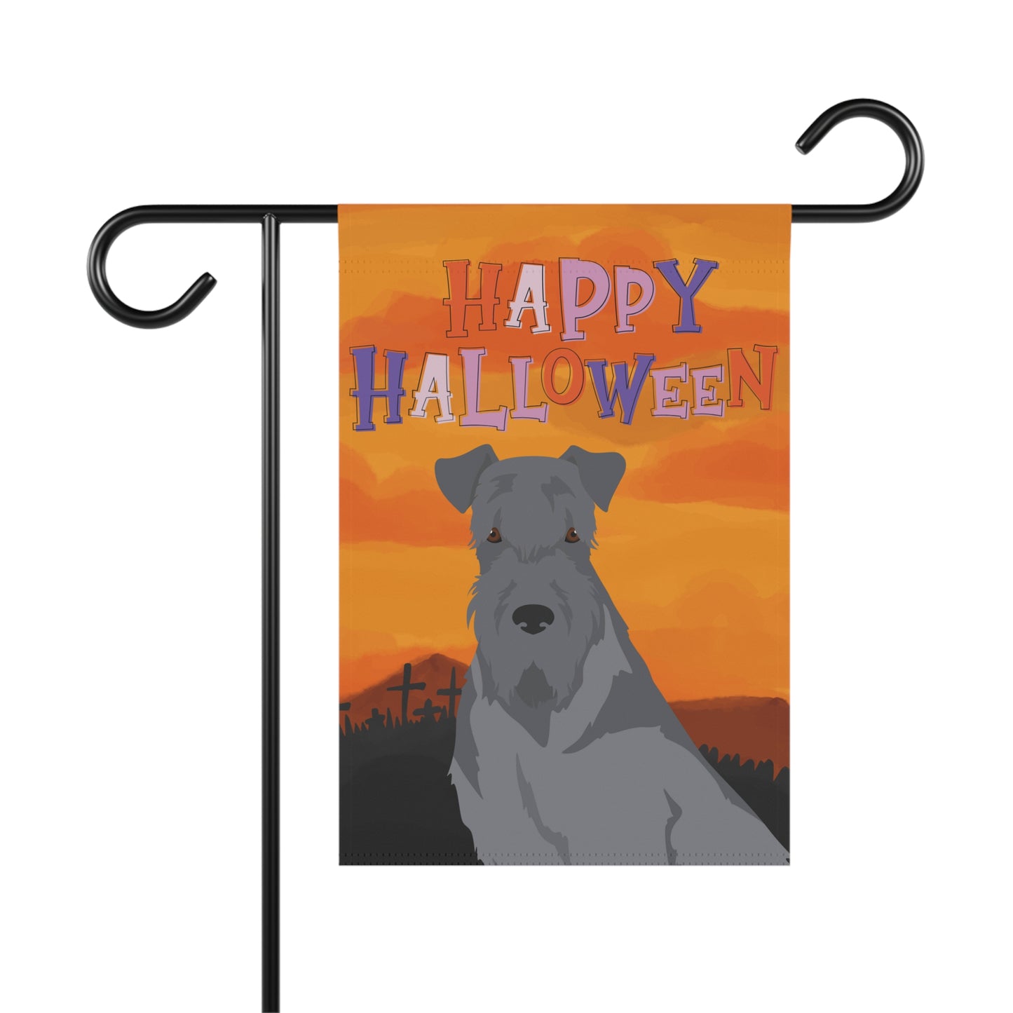 Kerry Blue Terrier Dog Halloween Garden Flag