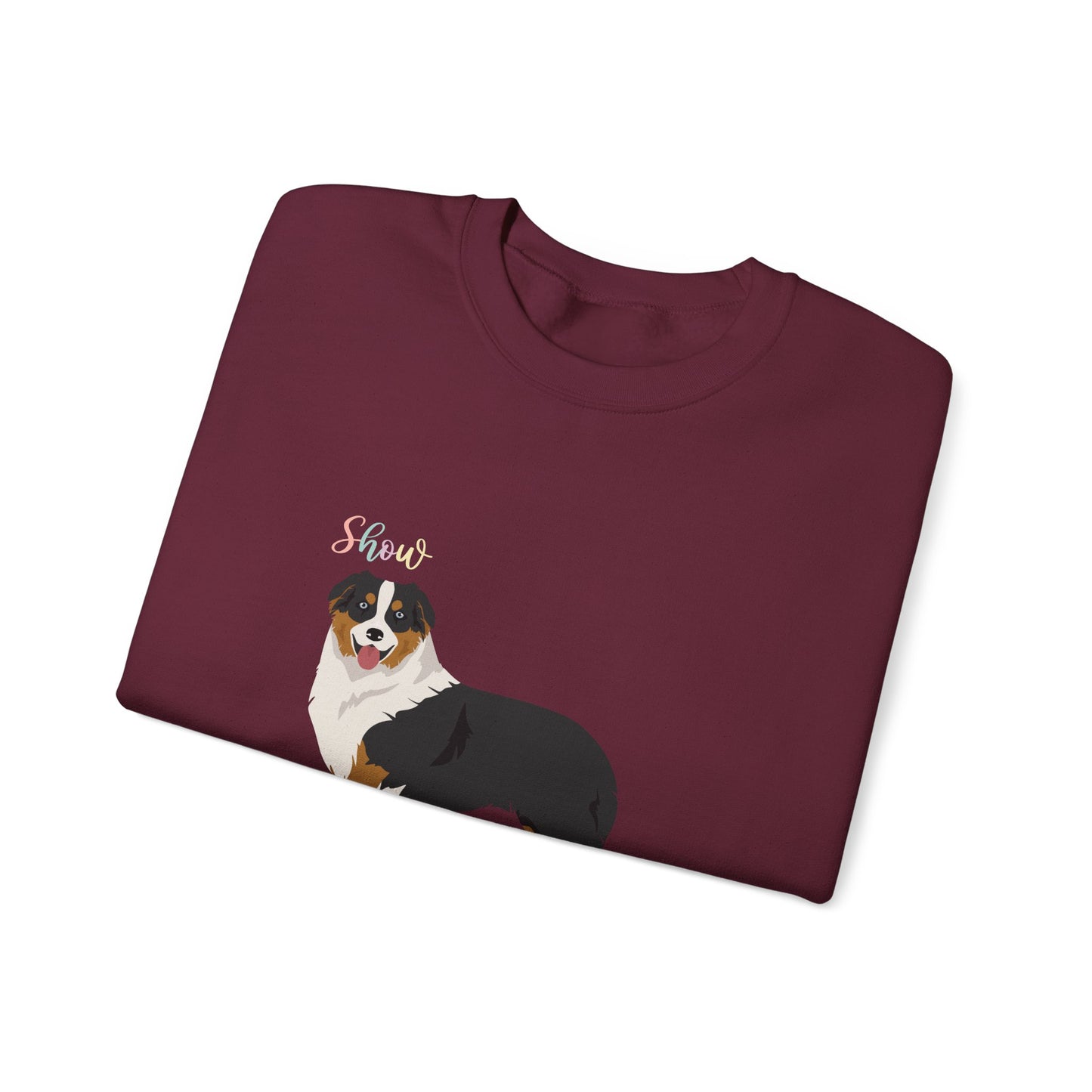 Australian Shepherd Dog Unisex Heavy Blend Crewneck Sweatshirt