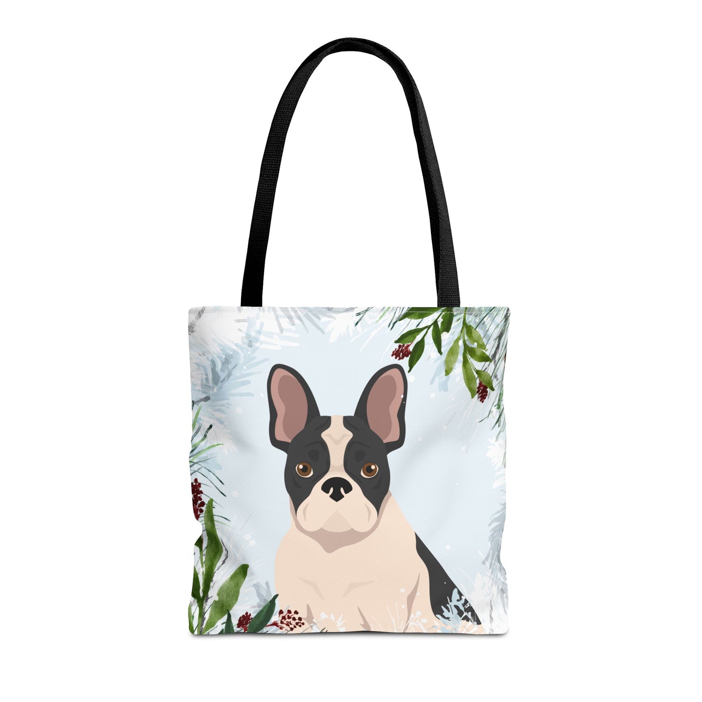 French Bulldog Dog Christmas Holiday Tote Bag 16x16