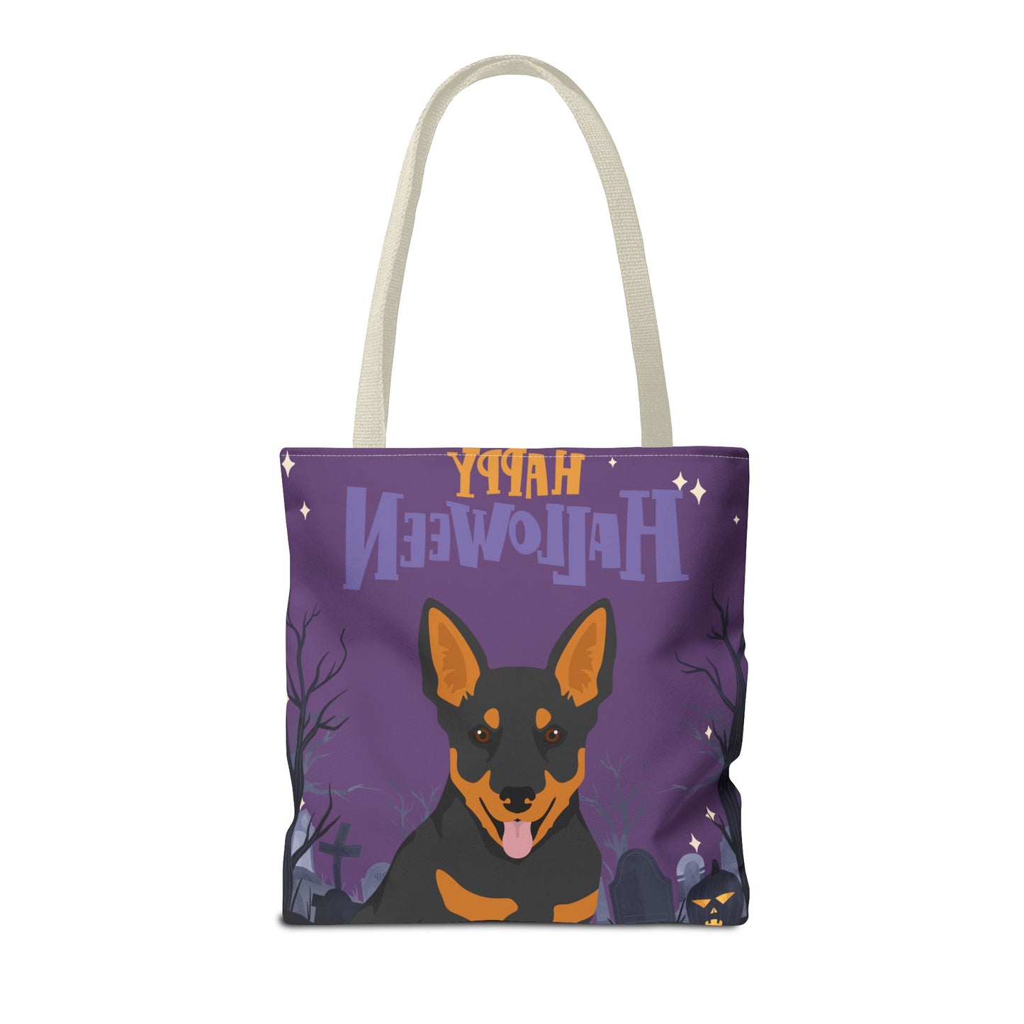 Lancashire Heeler Dog Happy Halloween Tote Bag 16x16
