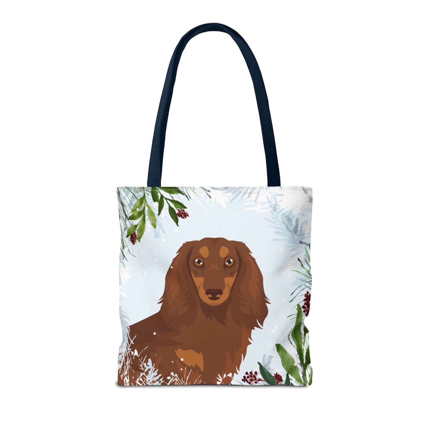 Dachshund Dog Christmas Holiday Tote Bag 16x16