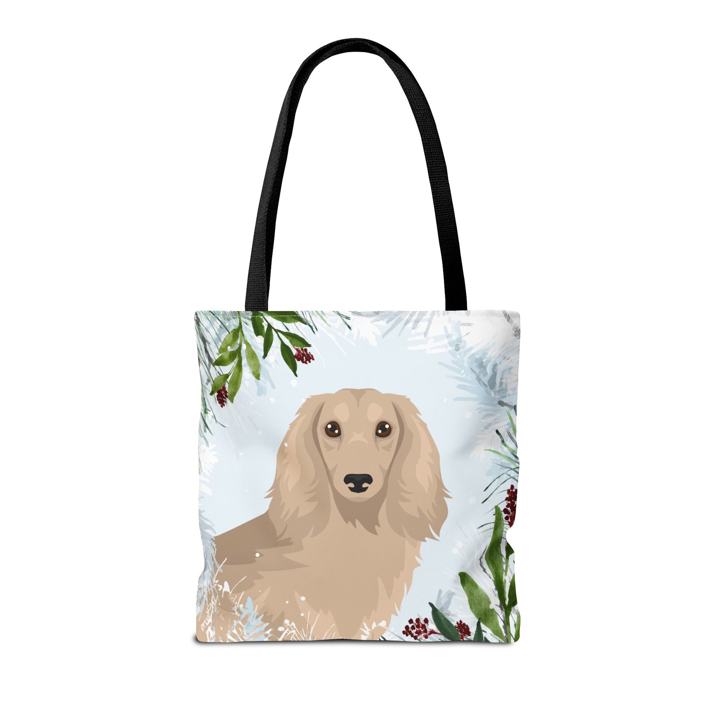 Dachshund Dog Christmas Holiday Tote Bag 16x16