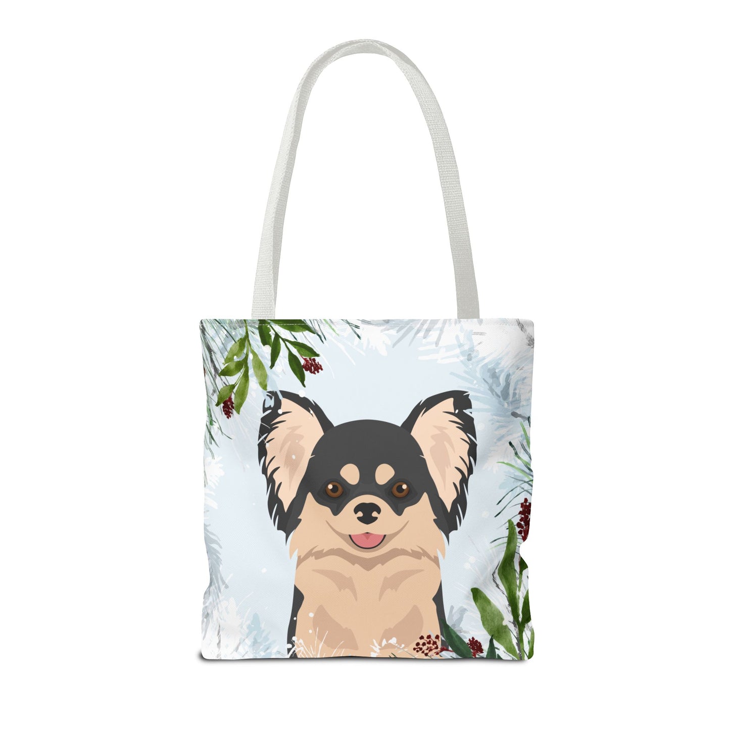 Chihuahua Dog Christmas Holiday Tote Bag 16x16