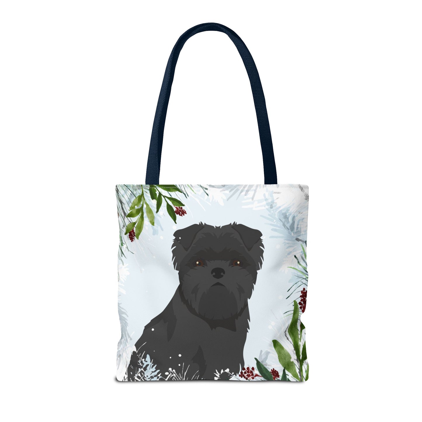 Affenpinscher Dog Christmas Holiday Tote Bag 16x16