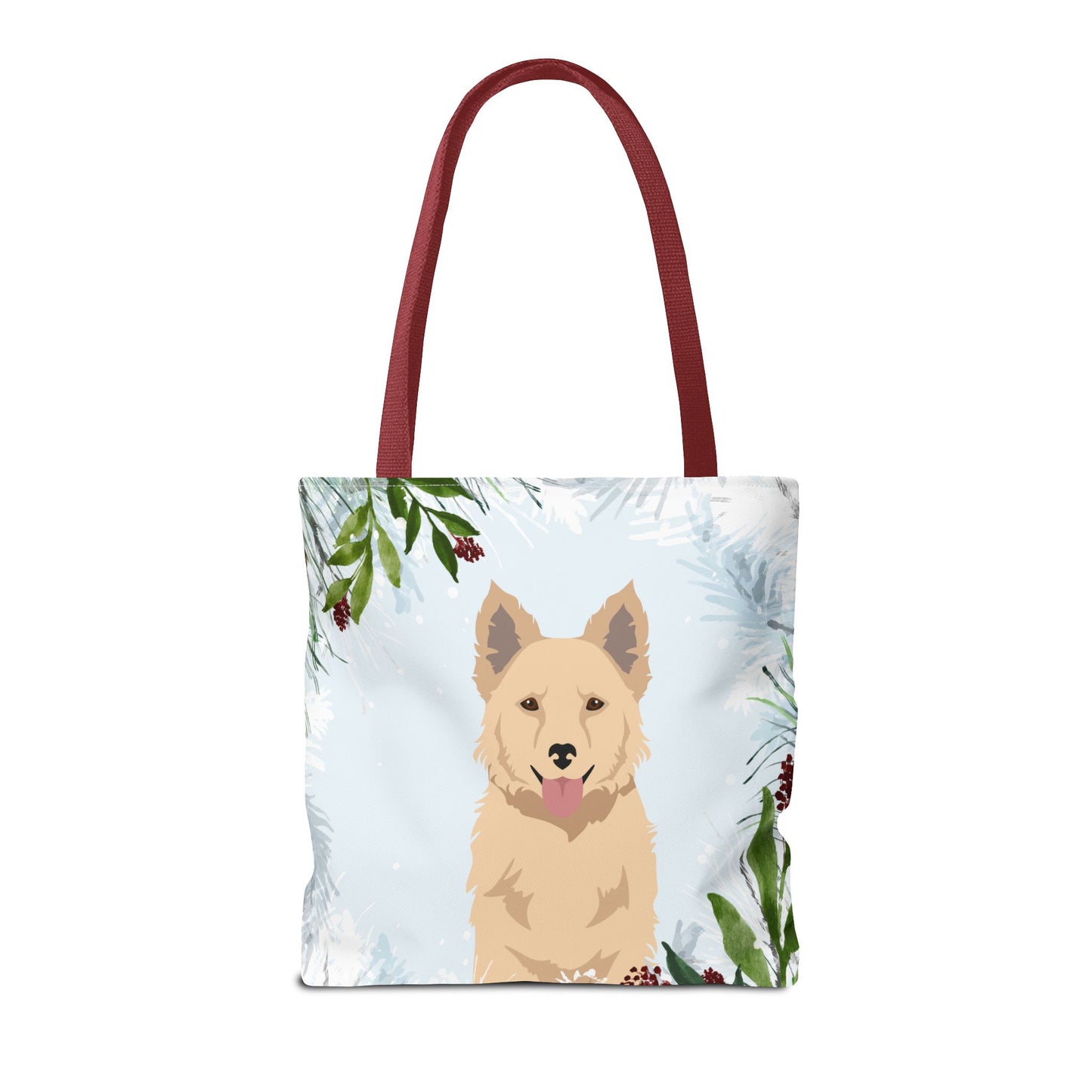Mudi Dog Christmas Holiday Tote Bag 16x16