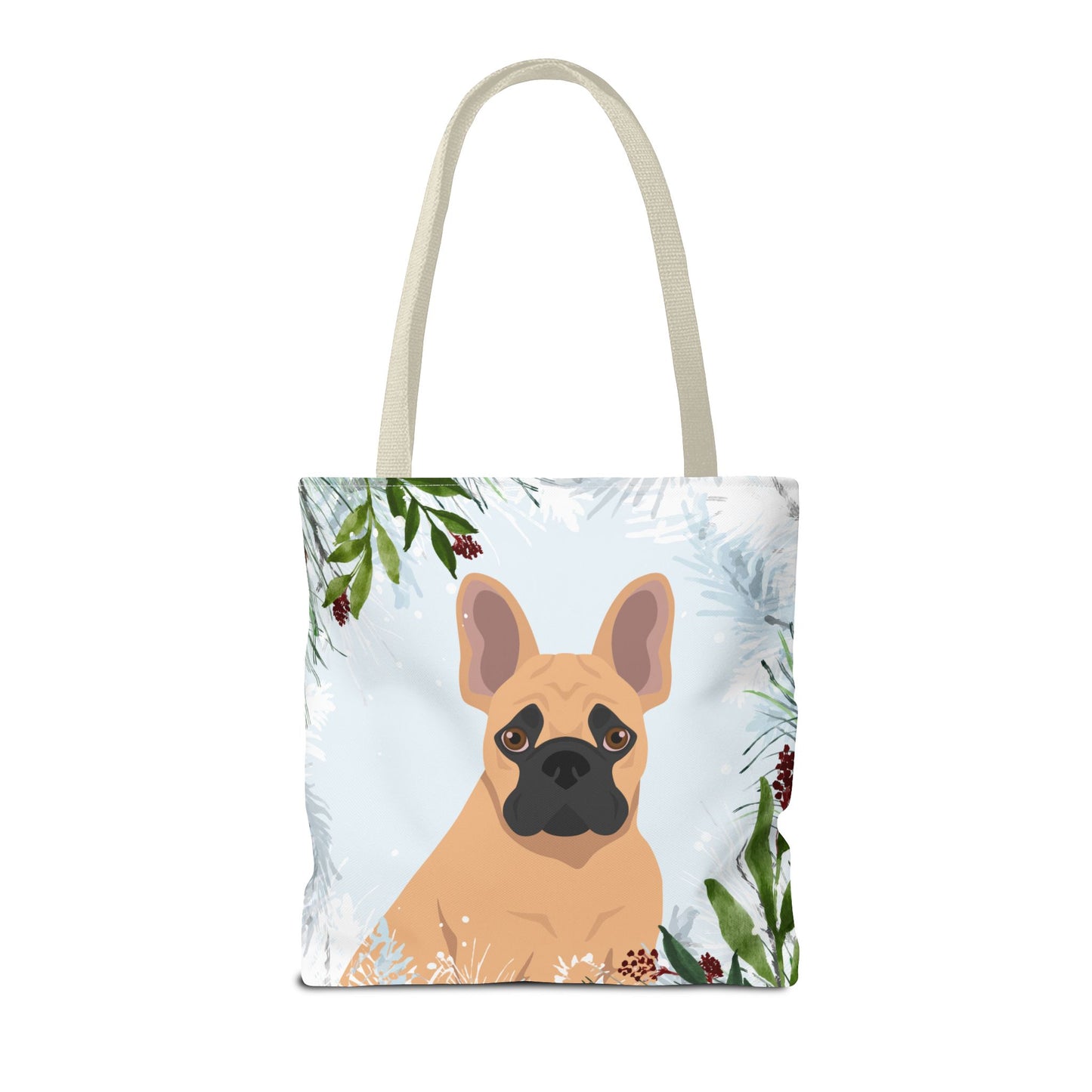 French Bulldog Dog Christmas Holiday Tote Bag 16x16