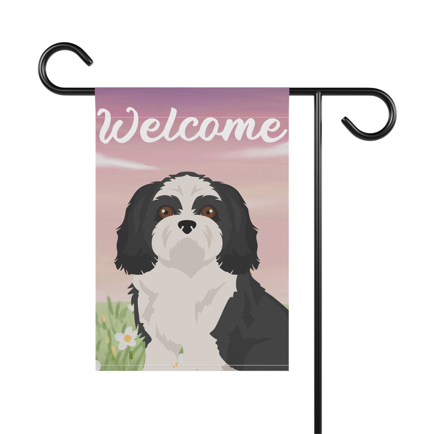 Shih Tzu Dog Welcome Garden Flag