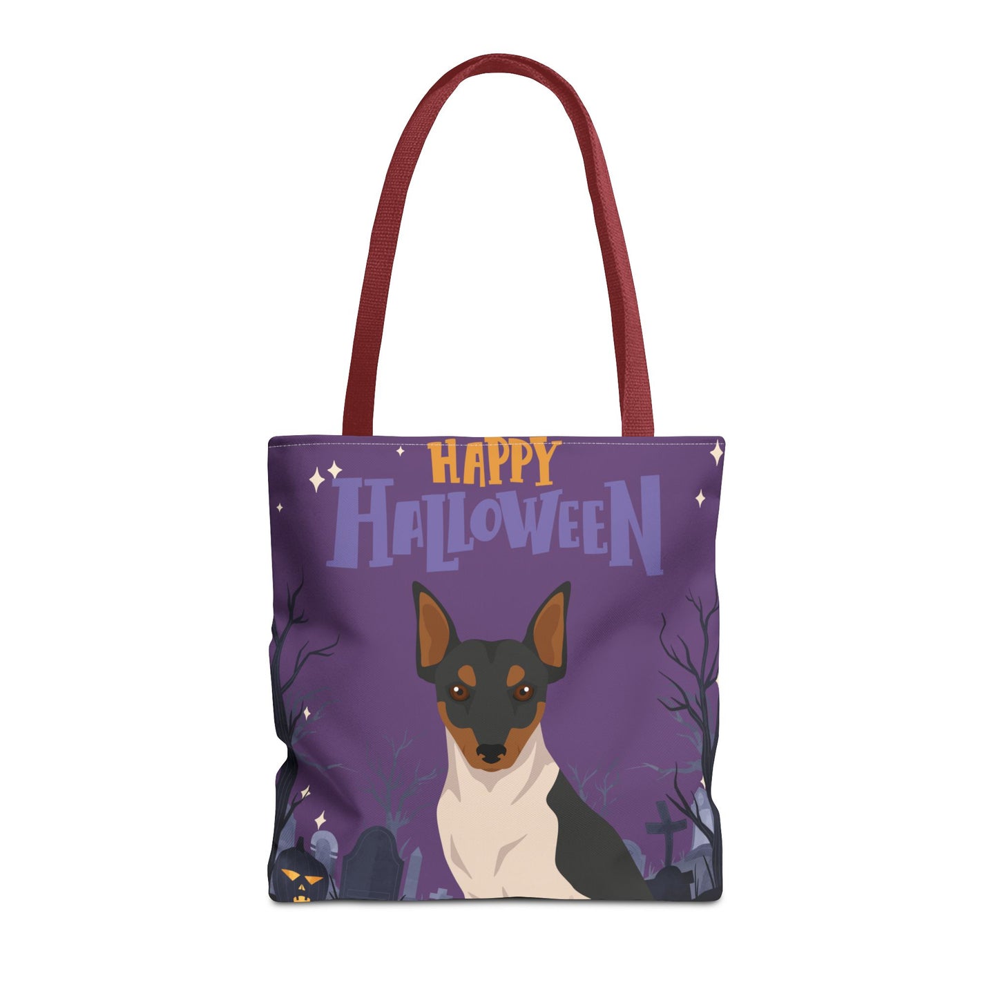 Brazilian Terrier Dog Happy Halloween Tote Bag 16x16