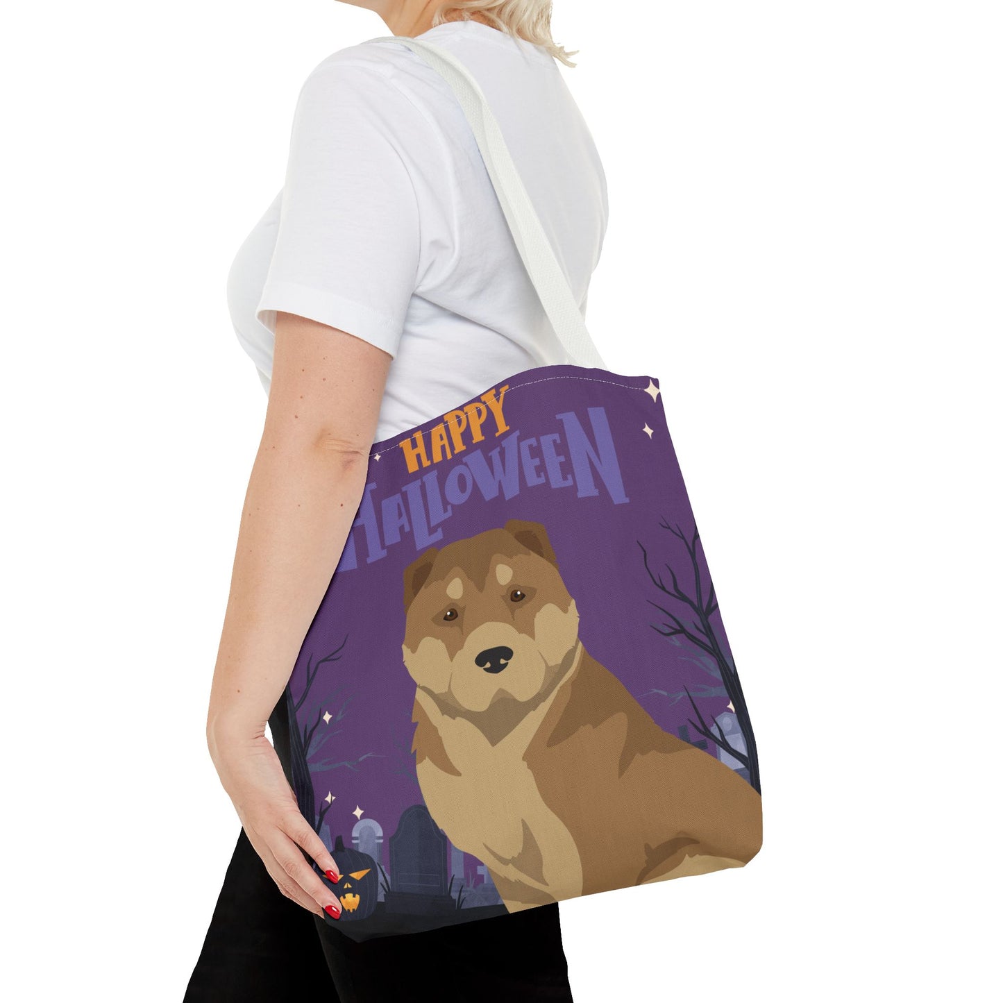 American Gampr Dog Happy Halloween Tote Bag 16x16