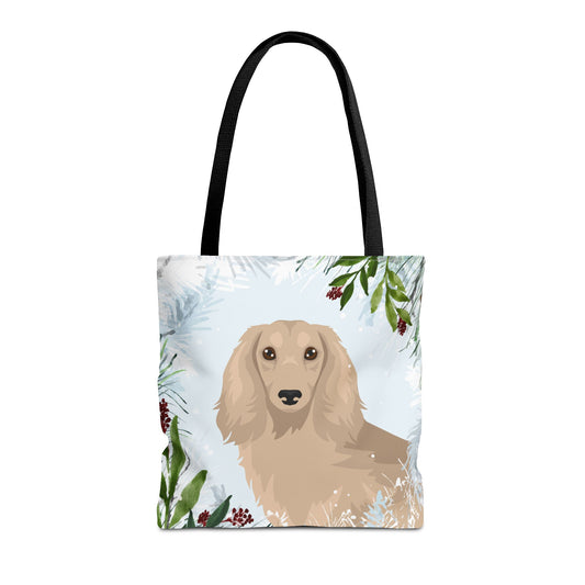 Dachshund Dog Christmas Holiday Tote Bag 16x16