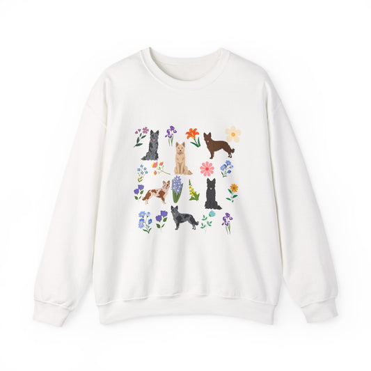 Mudi Dog Unisex Spring Cottage Core Crewneck Sweatshirt