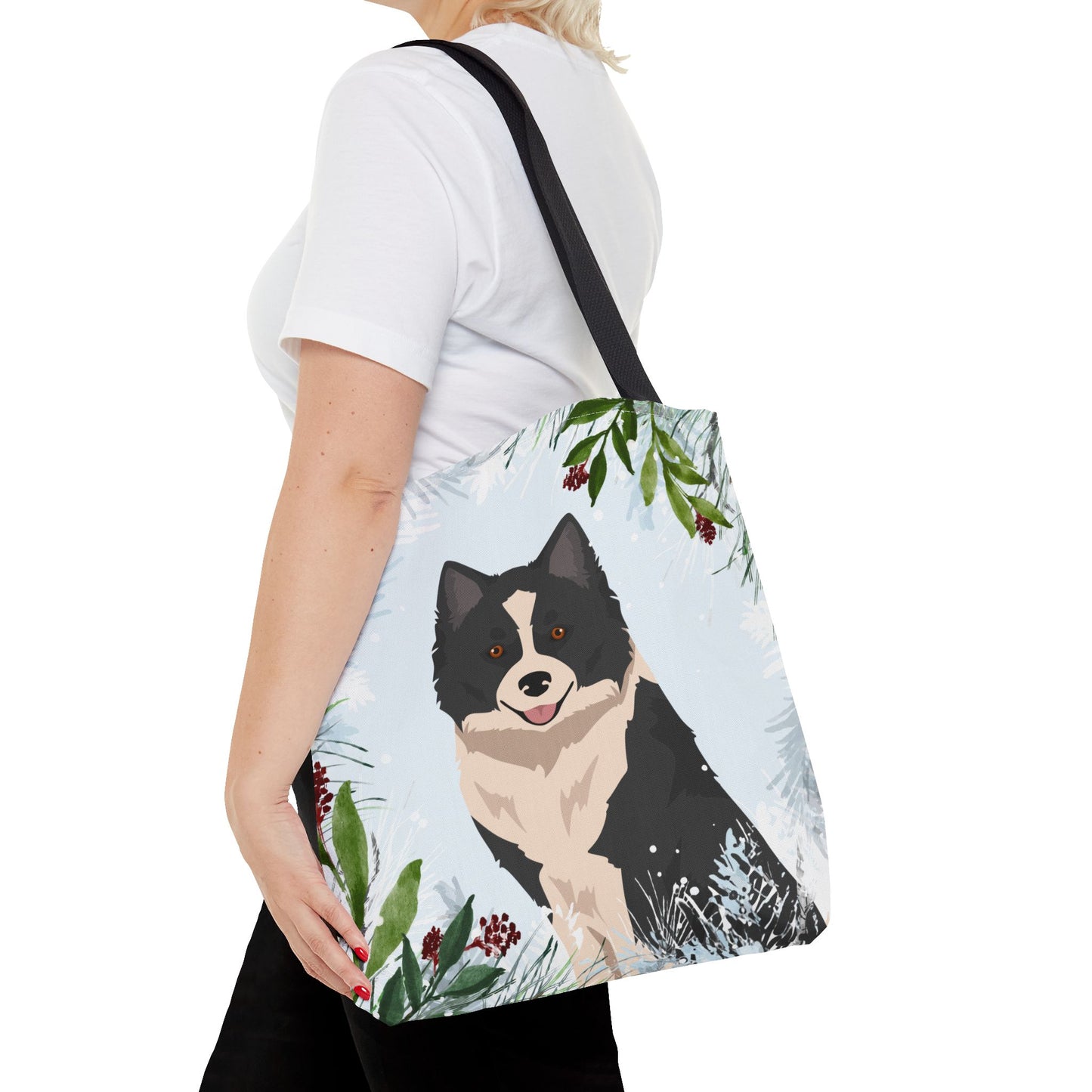 Nenets Herding Laika Dog Christmas Holiday Tote Bag 16x16