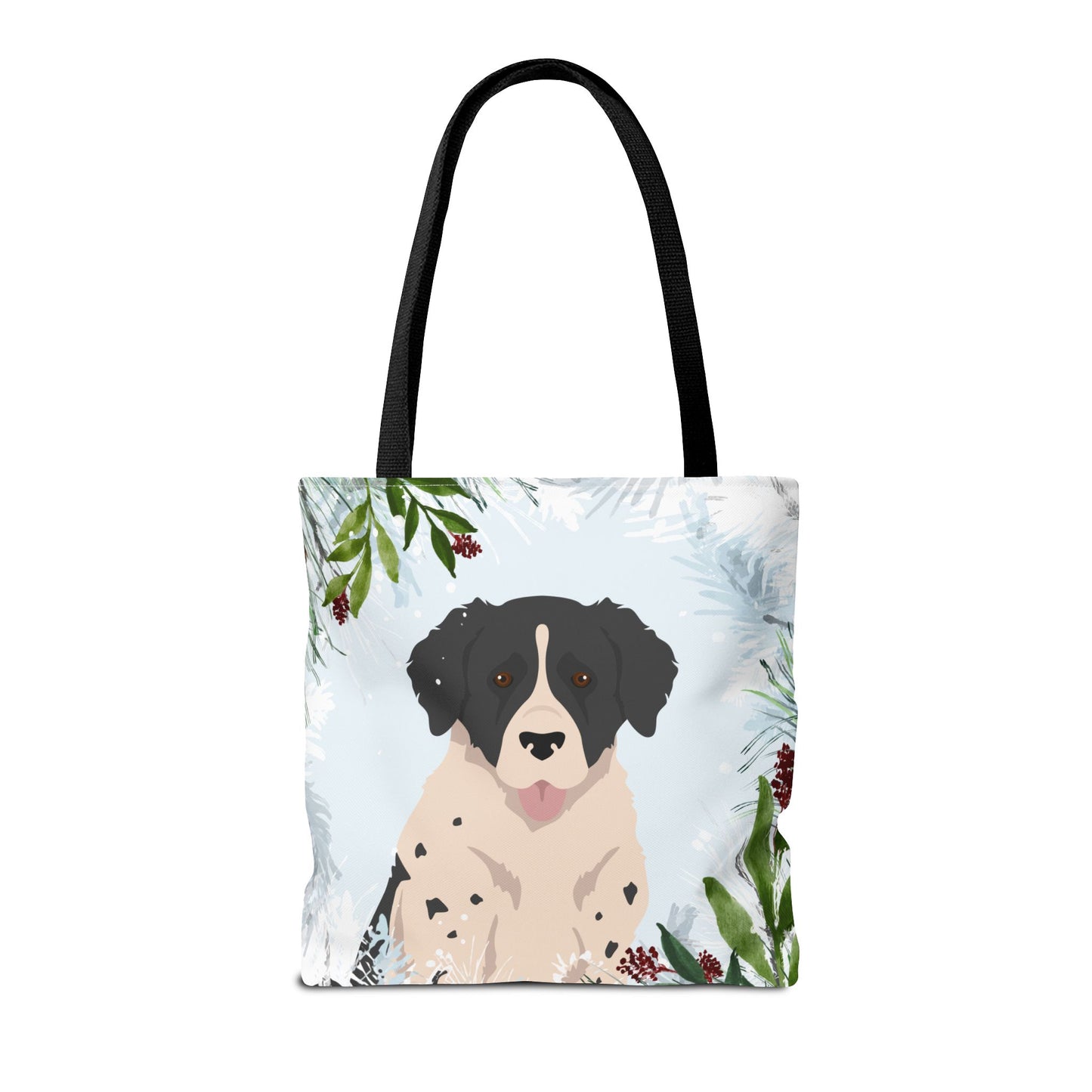 Wetterhoun Dog Christmas Holiday Tote Bag 16x16